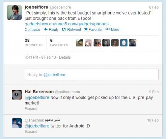 joe-belfiore-tweet-android