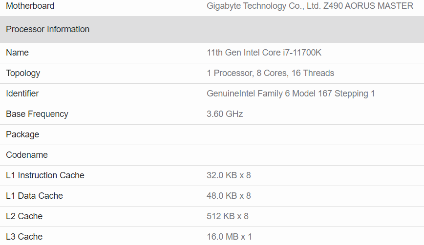 Разница между процессорами intel core i7 11700 и i7 11700 k