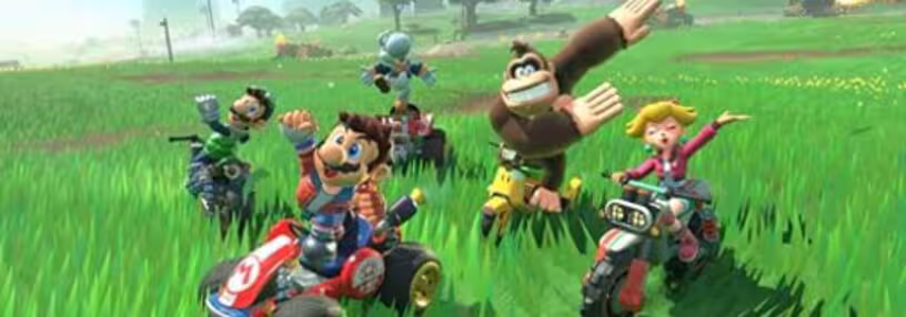 Cabecera de Mario Kart World