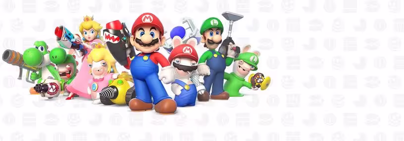 Cabecera de Mario + Rabbids Kingdom Battle