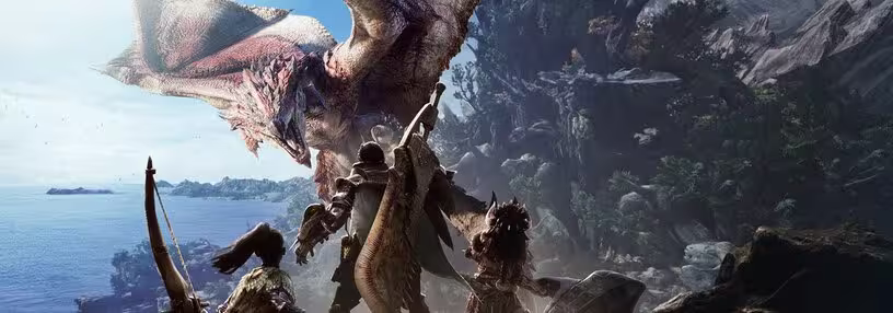 Cabecera de Monster Hunter: World