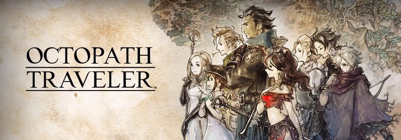 Cabecera de Octopath Traveler