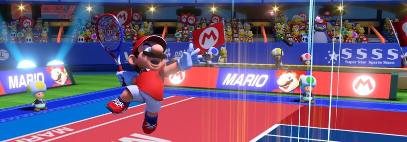 Cabecera de Mario Tennis Aces