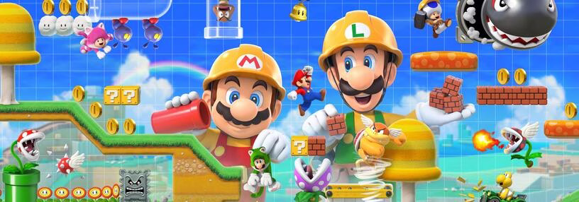 Cabecera de Super Mario Maker 2