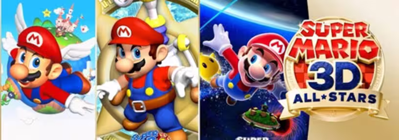 Cabecera de Super Mario 3D All-Stars