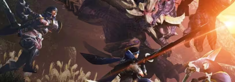 Cabecera de Monster Hunter Rise