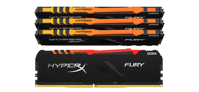 HyperX anuncia nuevos módulos de 16 GB de la Fury DDR4 desde CL 15 y en kits de hasta 64 GB