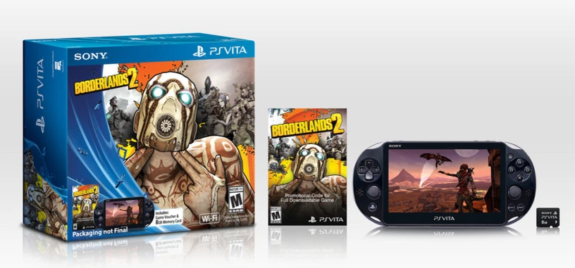 La nueva PS Vita llegará en forma de pack junto a Borderlands 2, al menos en EE.UU