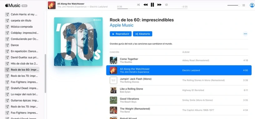 Apple lanza en beta pública una versión web de su servicio Music