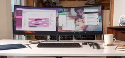 HP presenta el S430c, monitor curvo VA de 43.4 pulgadas y resolución 3840 × 1080 píxeles