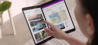 Windows 10X es una versión para los PC de doble pantalla, como la tableta Surface Neo