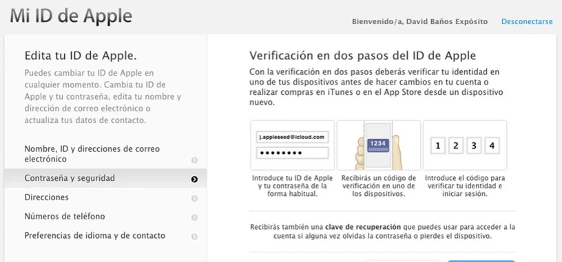 Apple extiende la verificación del Apple ID en dos pasos a España y otros cinco países más