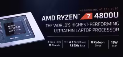AMD presenta los Ryzen 4000 de portátiles de hasta ocho núcleos