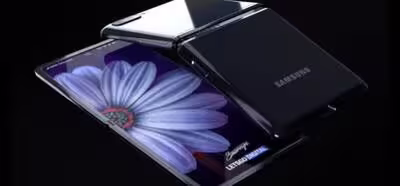Así podría ser el Galaxy Z Flip de Samsung, un nuevo móvil de pantalla plegable