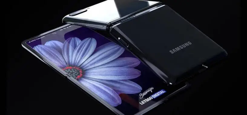 Así podría ser el Galaxy Z Flip de Samsung, un nuevo móvil de pantalla plegable