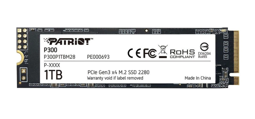 Patriot presenta la serie P300 de SSD de tipo PCIe
