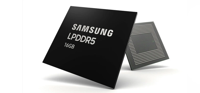 Samsung empieza a producir en masa memoria LPDDR5 de 16 GB