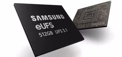 Samsung comienza la producción de eUFS 3.1 de 512 GB para móviles