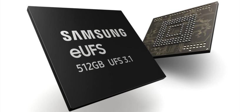 Samsung comienza la producción de eUFS 3.1 de 512 GB para móviles