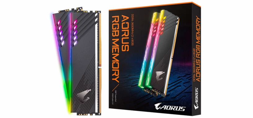 Gigabyte anuncia módulos AORUS RGB de tipo DDR4-3600