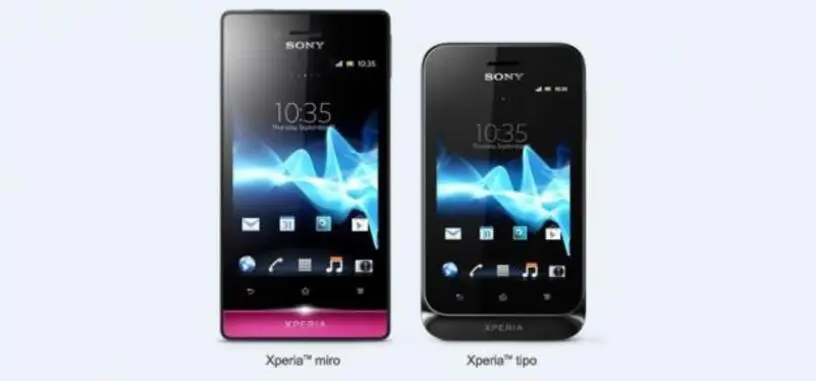 Sony anuncia dos nuevos terminales Android: Xperia miro y Xperia tipo