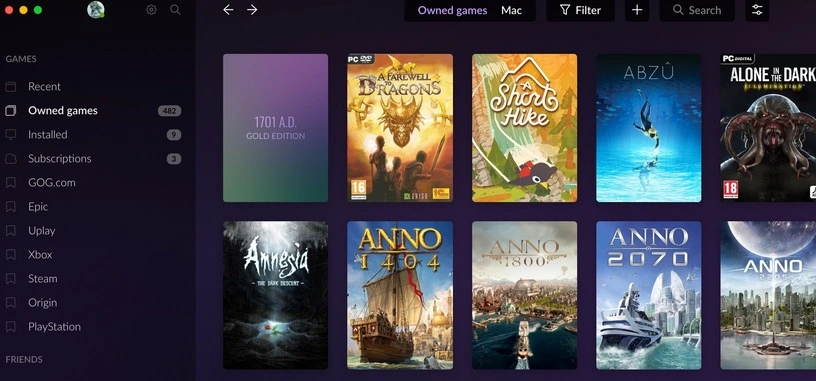El cliente de GOG añade sincronización con la Epic Games Store