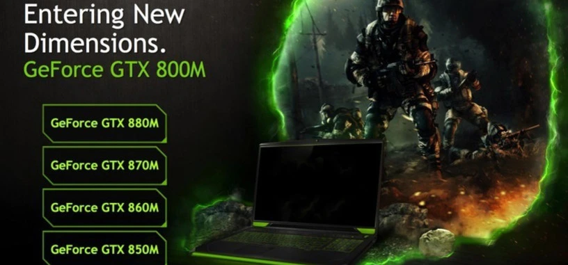Nvidia presenta la nueva serie GTX 800M, más potencia y hasta la mitad de consumo