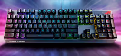 ASUS presenta el teclado mecánico ROG Strix Scope RX con interruptores ROG RX