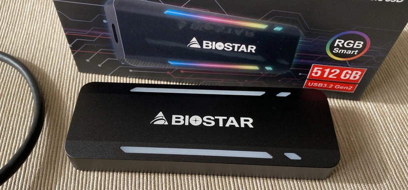 Análisis: P500 de BIOSTAR (512 GB), SSD externa USB-C con RGB