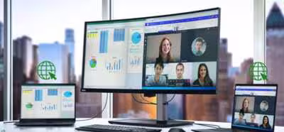Lenovo presenta el ThinkVision P40w, monitor panorámico con Thunderbolt 4