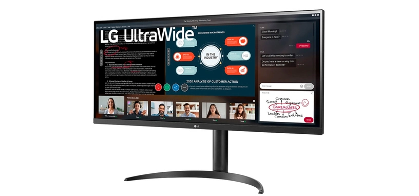 LG presenta el monitor 34WP550-B, sencillo UWHD de 75 Hz