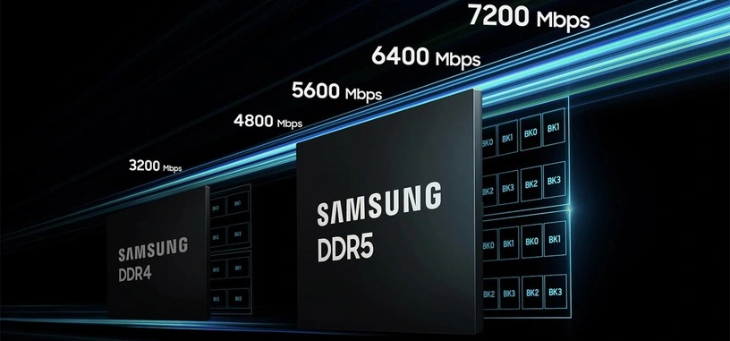 Samsung introducirá en 2024 módulos de DDR5 de 1 TB y la DDR5 a 7200 MHz a 1.1 V en 2025