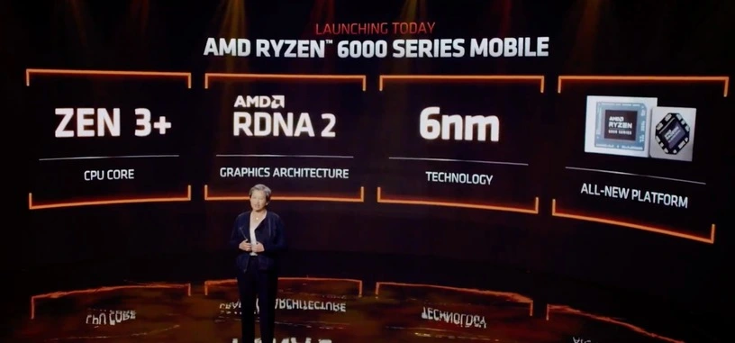 Los Ryzen 6000 llegan a portátiles con Zen 3+, DDR5, USB 4, RDNA 2, seguridad Pluton, y fabricados a 6 nm