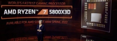 AMD anuncia el Ryzen 7 5800X3D con 3D V-Cache, disponible en el T2 2022
