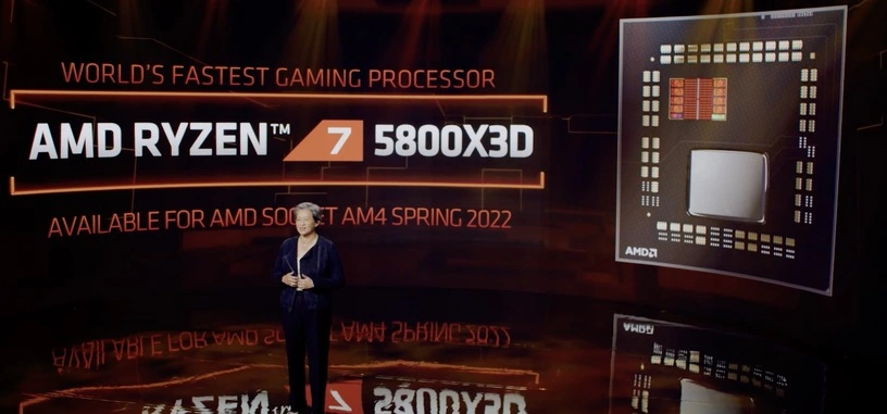 AMD anuncia el Ryzen 7 5800X3D con 3D V-Cache, disponible en el T2 2022