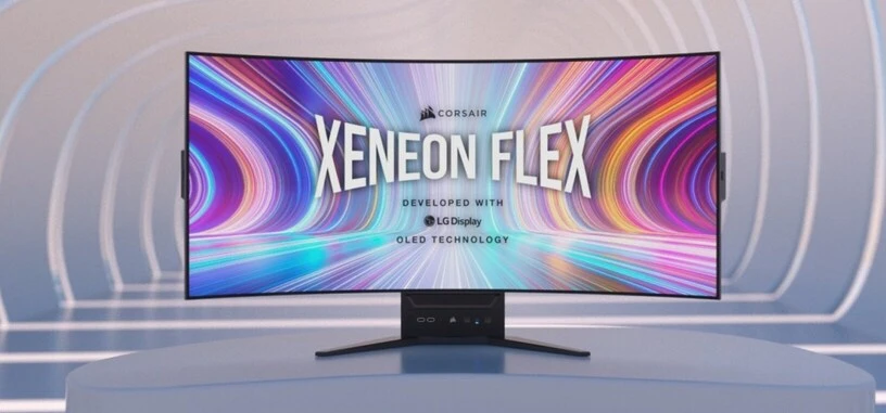 Corsair avanza el Xeneon Flex, primer monitor OLED que pasa de plano a curvo según quieras