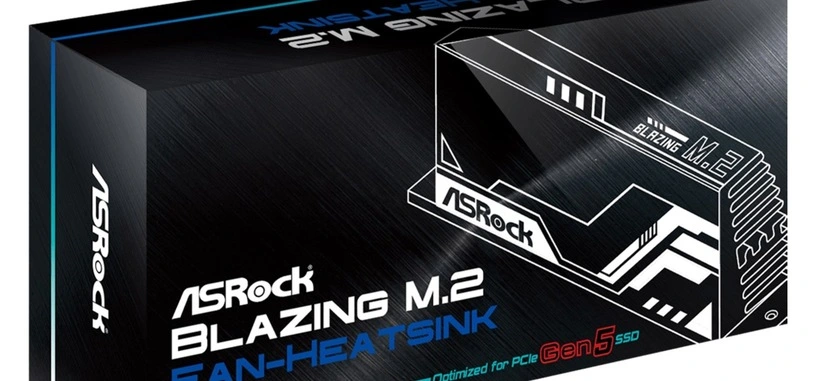 ASRock anuncia un alto disipador con ventilador para las SSD de tipo PCIe 5.0