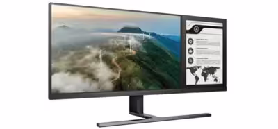 Philips lanza un curioso monitor QHD con una pantalla secundaria de tinta electrónica