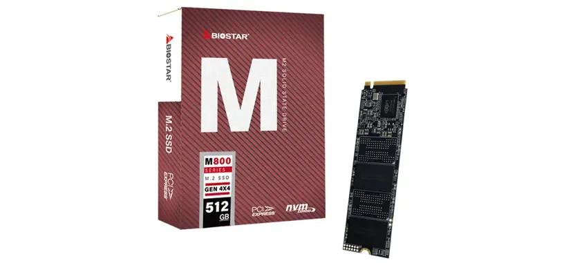 BIOSTAR presenta la serie M800 de SSD tipo PCIe 4.0