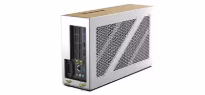 Este curioso mini-PC con un Ryzen 9 7945HX3D tiene encima una ranura PCIe para una tarjeta gráfica