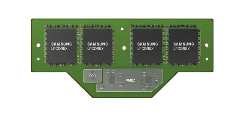 Samsung anuncia los módulos LPCAMM de LPDDR5X-7500, de hasta 128 GB en un 40 % del espacio de un SO-DIMM