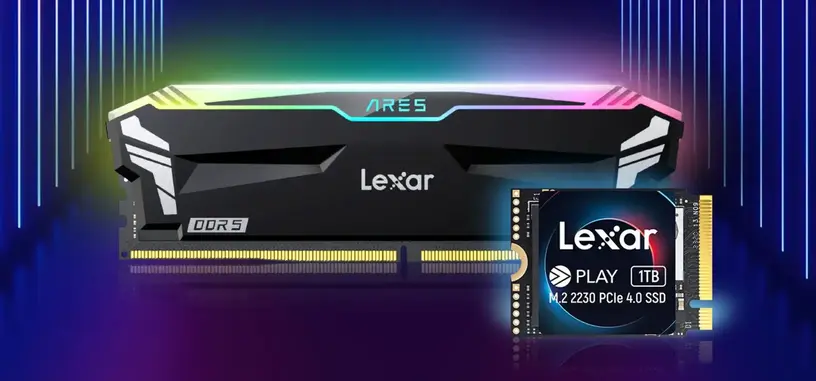 Lexar añade módulos DDR5 de 7200 MHz a su serie Ares RGB, y anuncia la serie PLAY 2230 de SSD