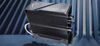 MSI anuncia una versión de Spatium M570 Pro Frozr, tipo PCIe 5.0 con un generoso disipador