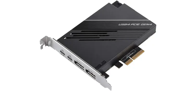 ASUS anuncia una tarjeta PCIe con dos USB 4 con carga de 60 W
