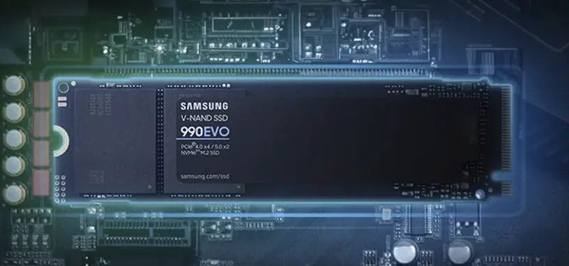Samsung anuncia la serie 990 EVO de SSD con interfaz híbrida PCIe 4.0 ×4 y PCIe 5.0 ×2