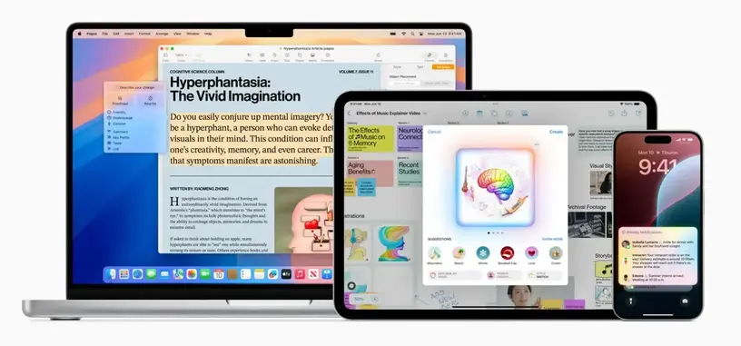 Apple anuncia sus primeras IA generativas integradas en los nuevos iOS y macOS