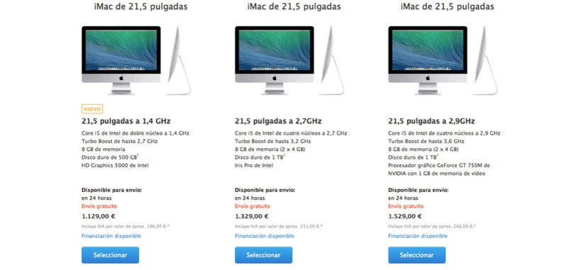 Apple lanza un nuevo modelo de iMac de 1.129 euros; Apple TV y Mac Mini bajan de precio