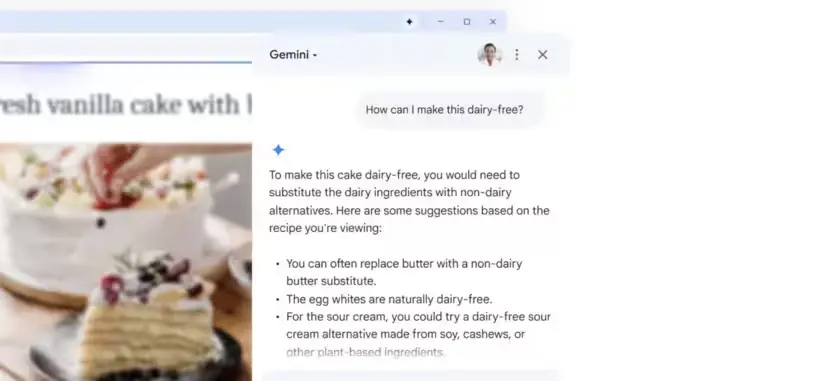 Google integra a Gemini en Chrome para solicitarle sobre las pestañas abiertas