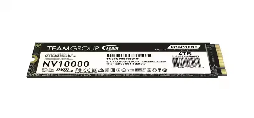 Team Group anuncia la serie NV10000 de SSD de tipo PCIe 5.0