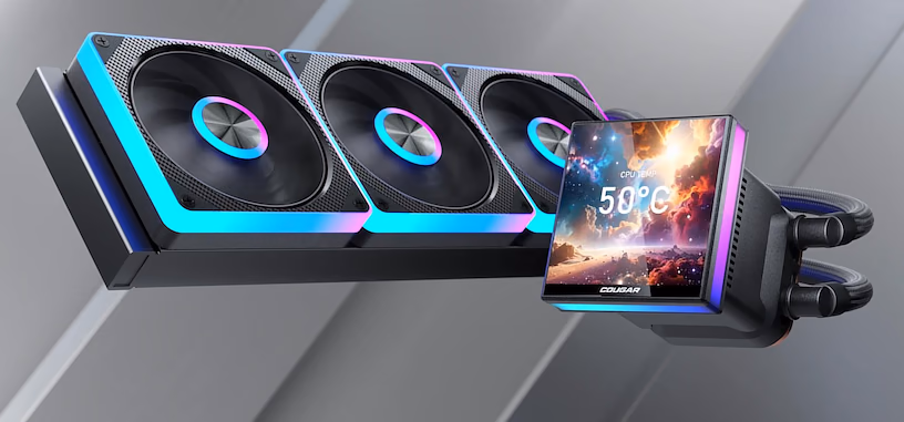 Cougar presenta las refrigeraciones líquidas LQX Elite y LQX Pro 360 ARGB, una con pantalla en la bomba